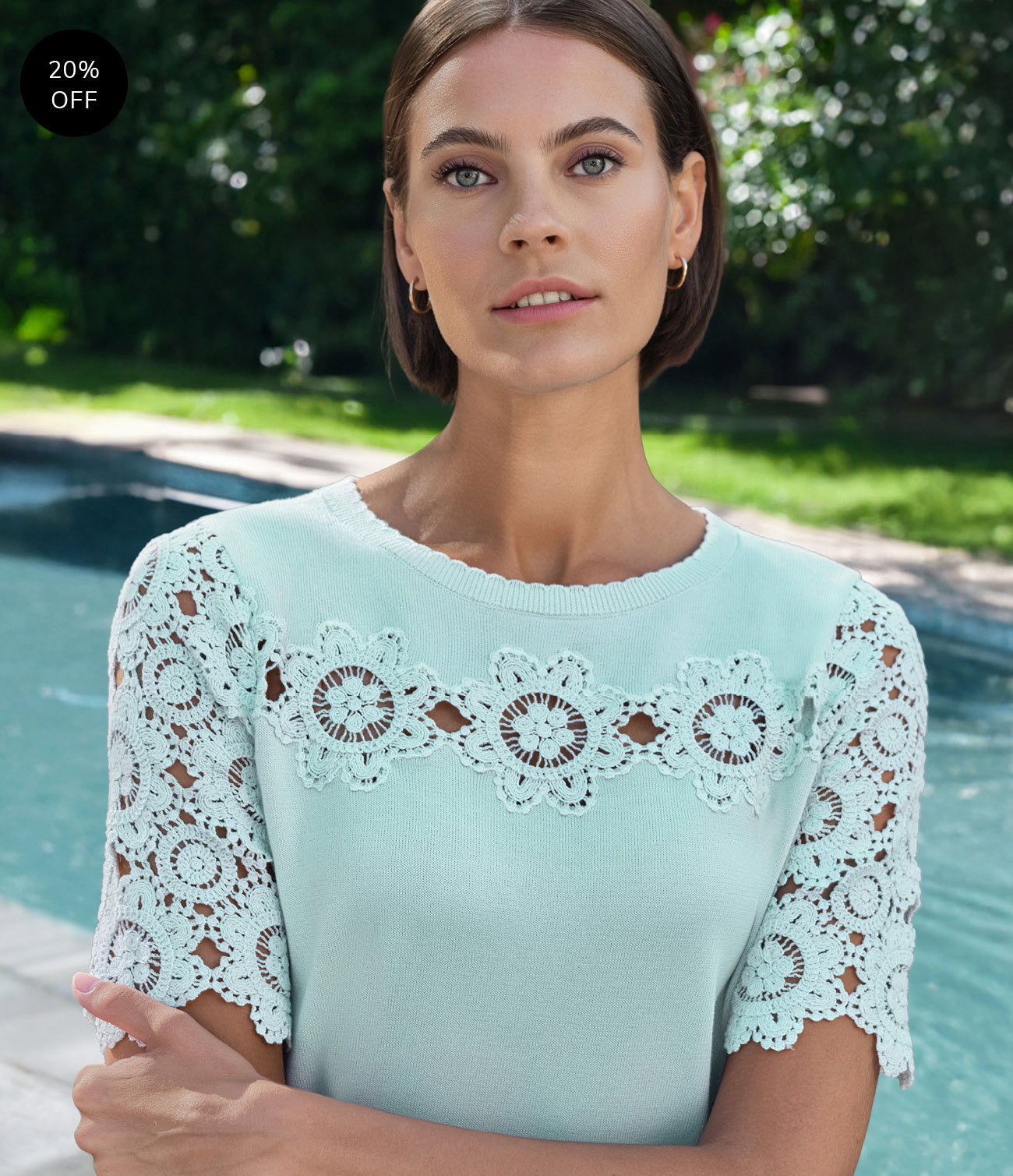 Cotton Crochet Insert Top