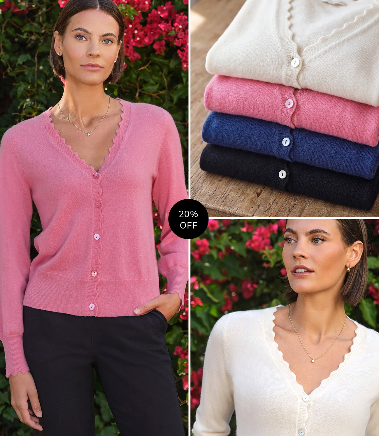 Scalloped Edge Cardigan