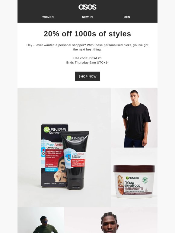 20% off 1000s of styles