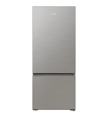 Haier 433L Bottom Mount Refrigerator Satina Silver HRF420BS