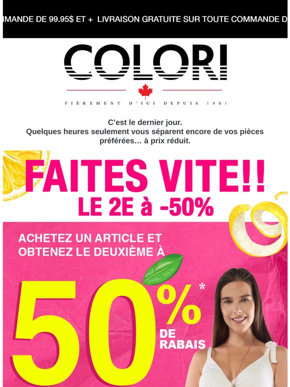 🚨Dernier jour! 2e à 50%!