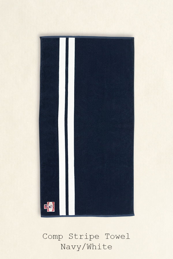 Comp Stripe Towel - Navy/White