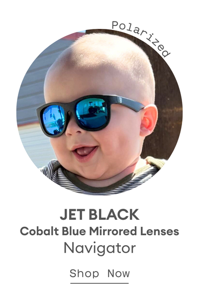 Jet black Cobalt Mirrored Lens Navigator