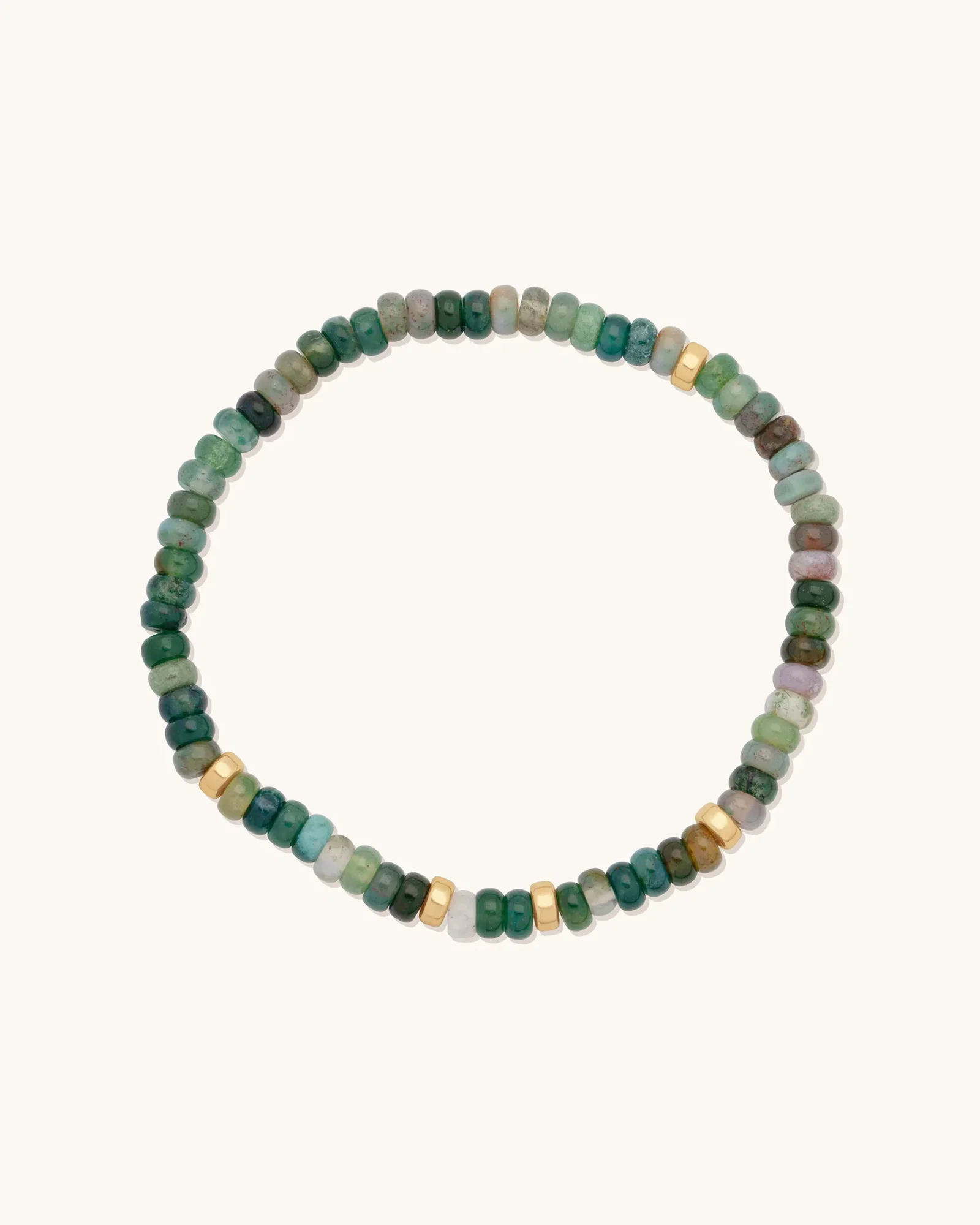 Image of Green Agate Gemstone Bracelet