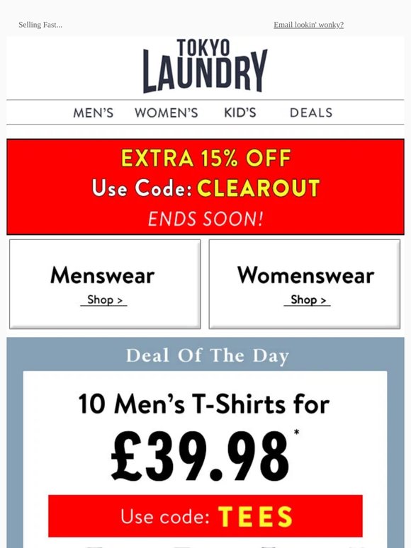 T-Shirts - £3.99 each!