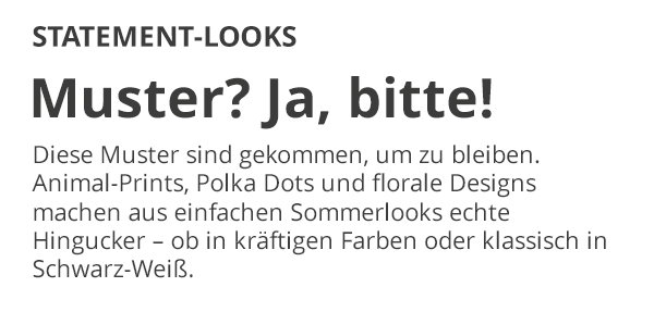 Muster? Ja, bitte!