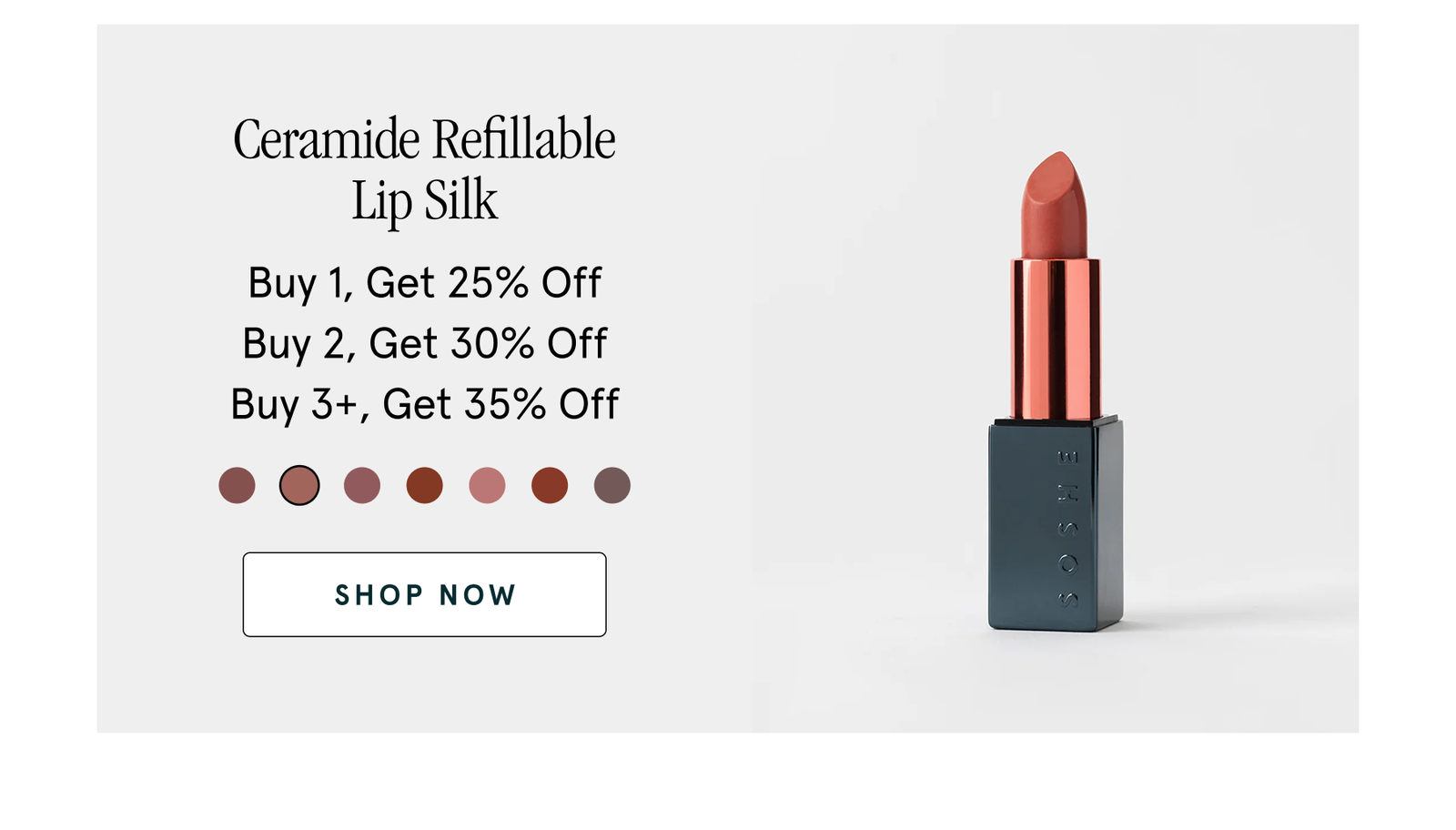 Buy 1, Get 25% Off. Buy 2, Get 30% Off. Buy 3+, Get 35% Off.