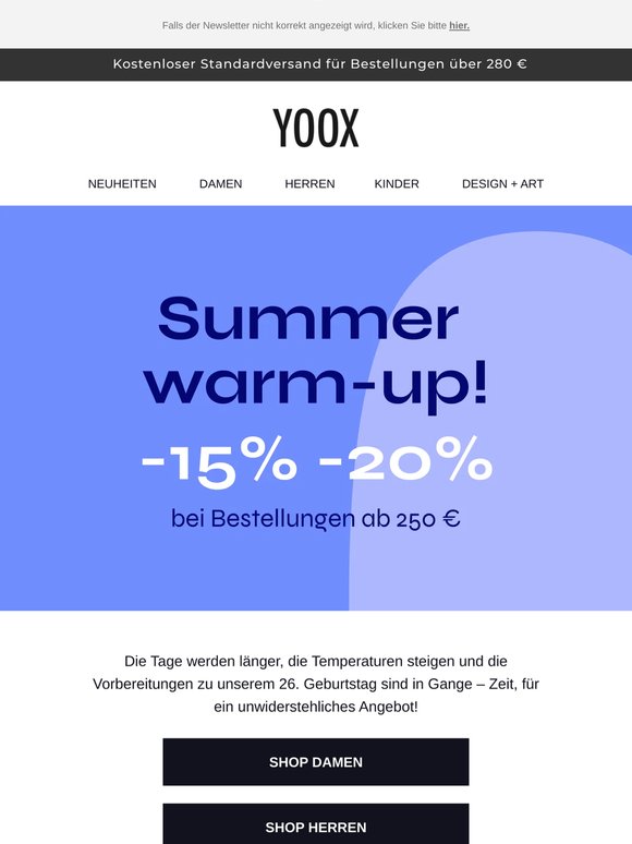 −15% & −20% für einen stylischen Start in den Sommer!