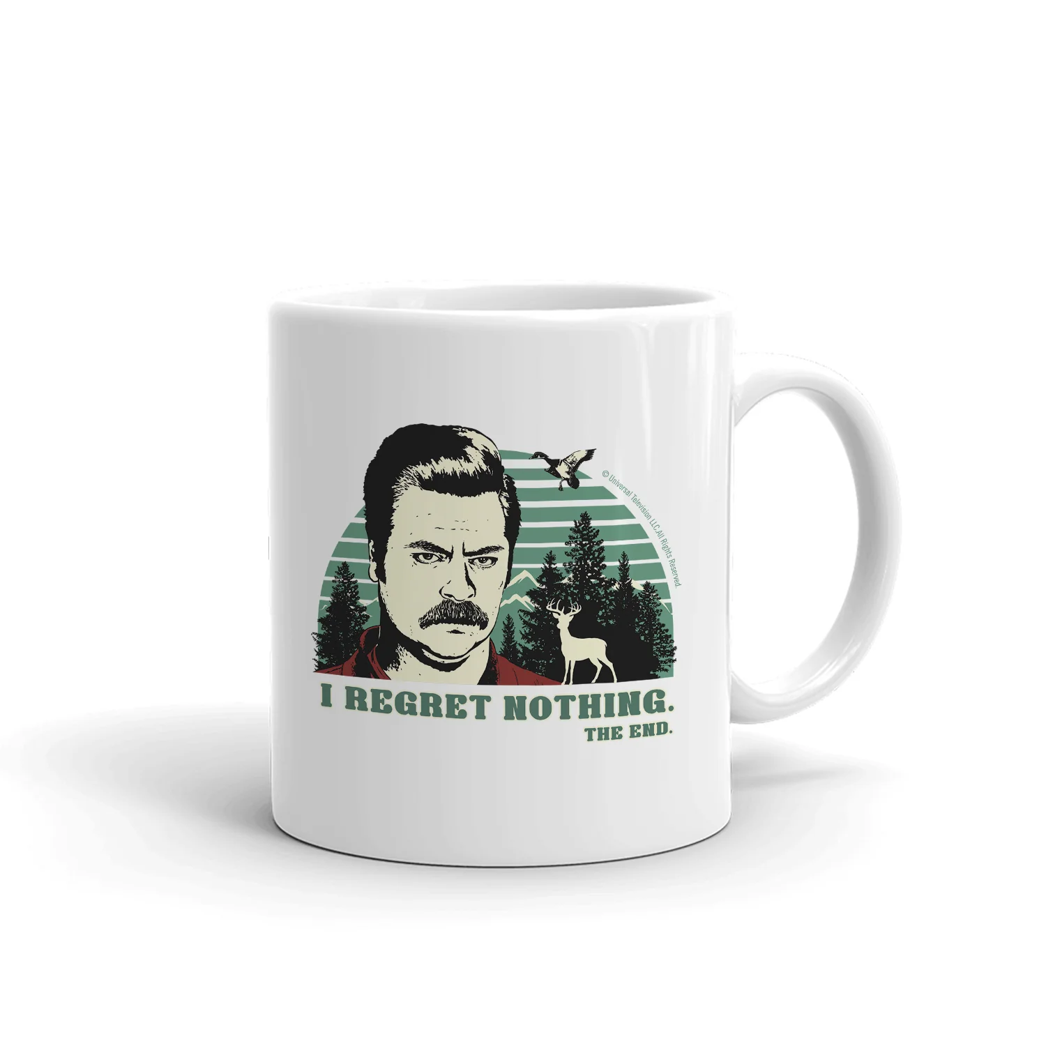Image of Parks and Recreation Ron Swanson I Regret Nothing Mug