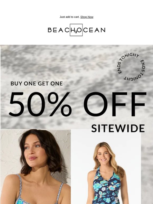 ENDS TONIGHT: BOGO 50% Off!