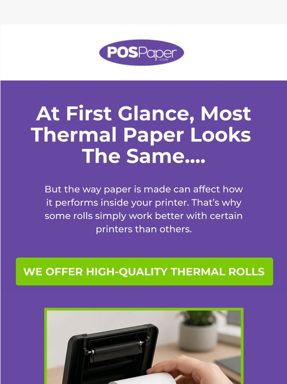Not All Paper Rolls Are the Same