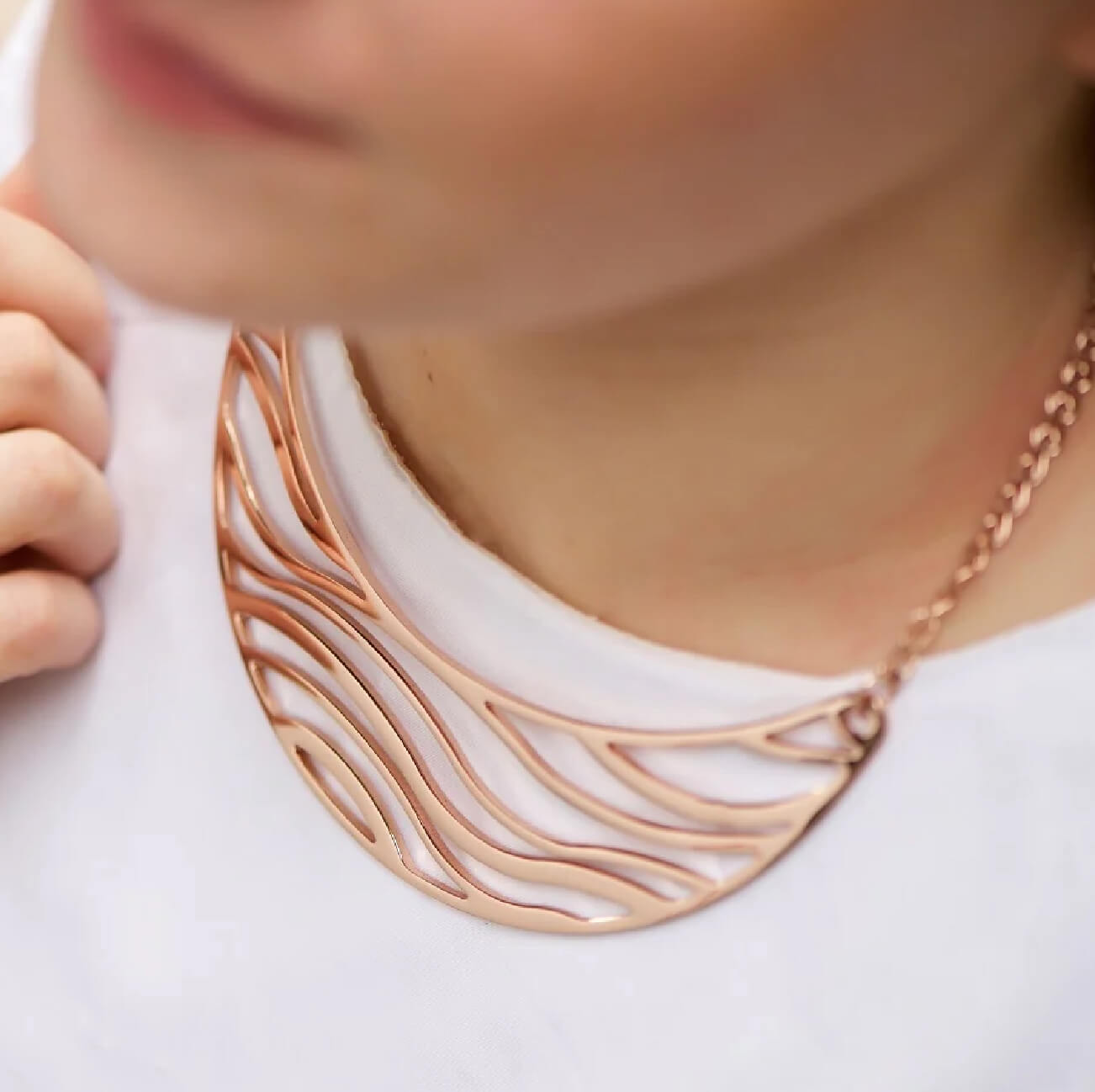 Rose Gold Plated Orca Neckpiece