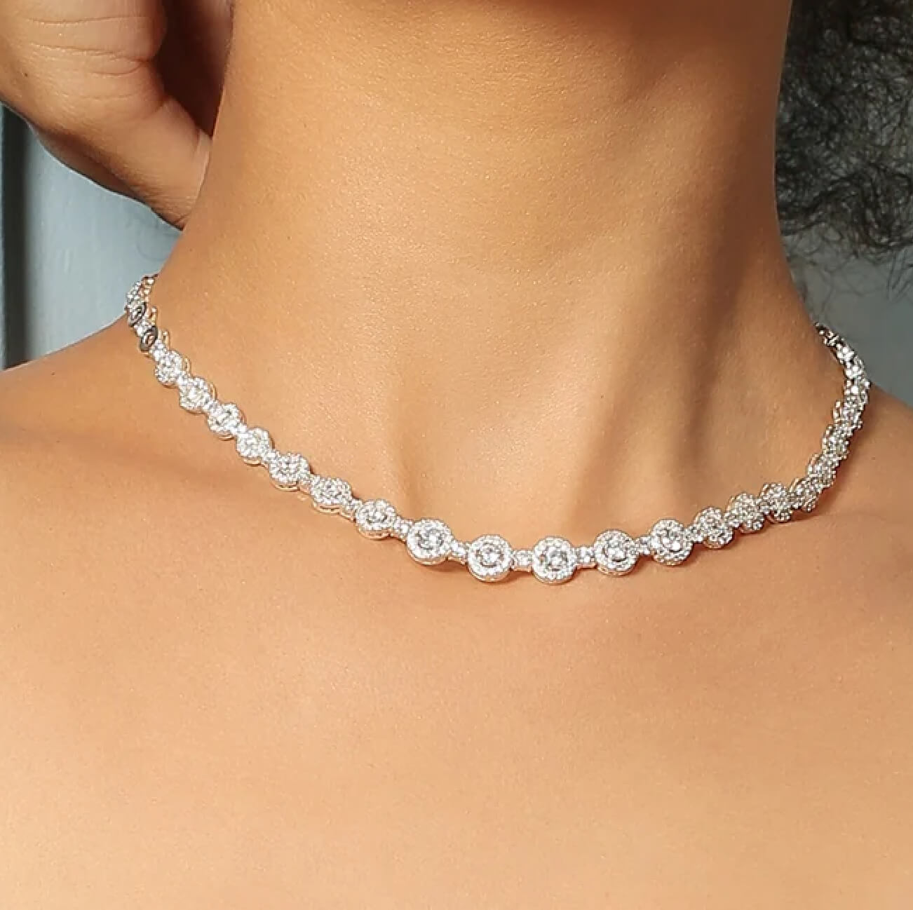 Clear Cubic Zirconia Necklace