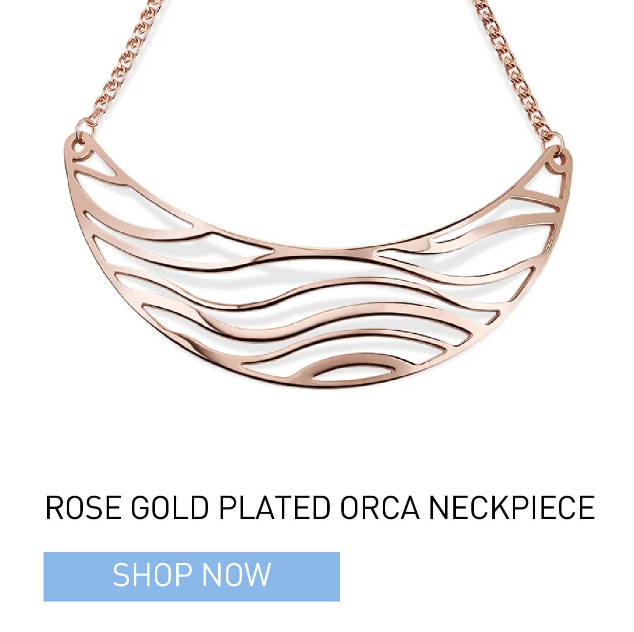 Rose Gold Plated Orca Neckpiece