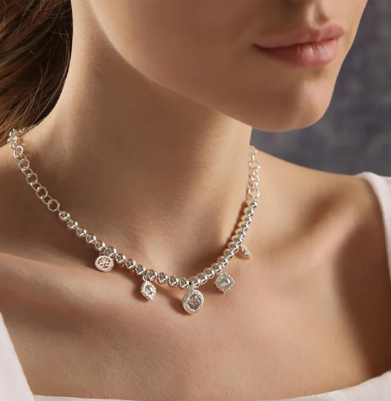 Ti Amo Light Peach Necklace