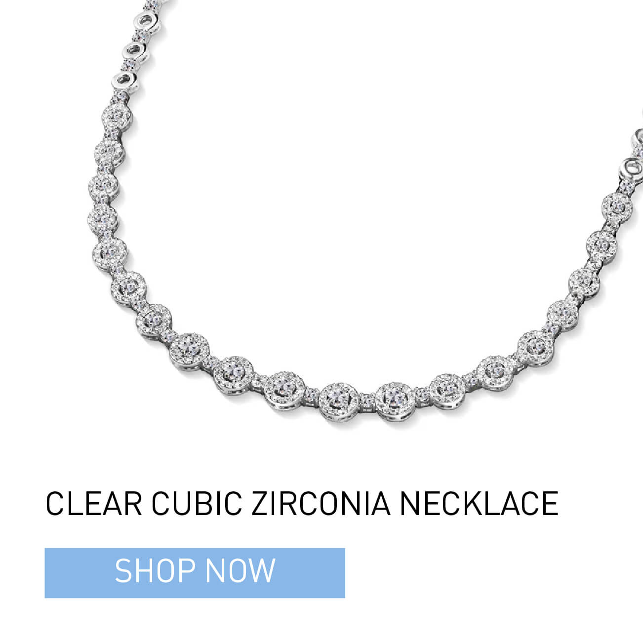 Clear Cubic Zirconia Necklace