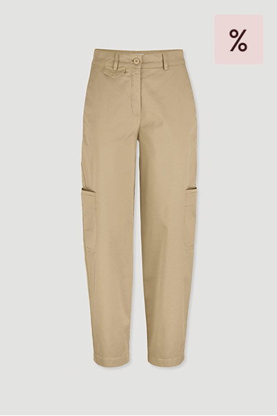 Hose Soft Utility Cargo Relaxed aus Bio-Baumwolle