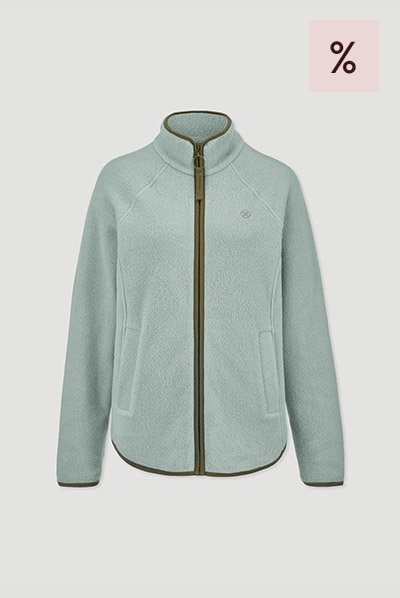 Fleece Jacke Relaxed ACTIVE LIGHT aus Bio-Baumwolle
