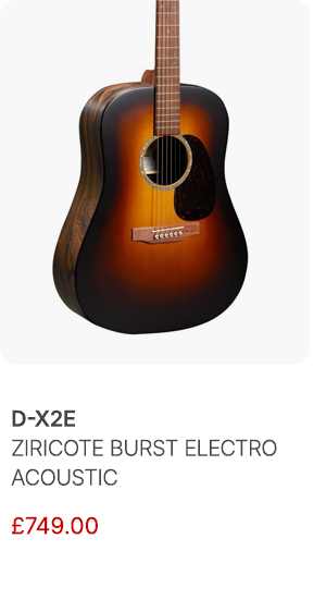 Martin D-X2E Ziricote Burst Electro Acoustic