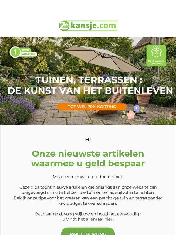 Ontdek de Nieuwste Tweede Kansjes. Tot wel 70% korting 🍃
