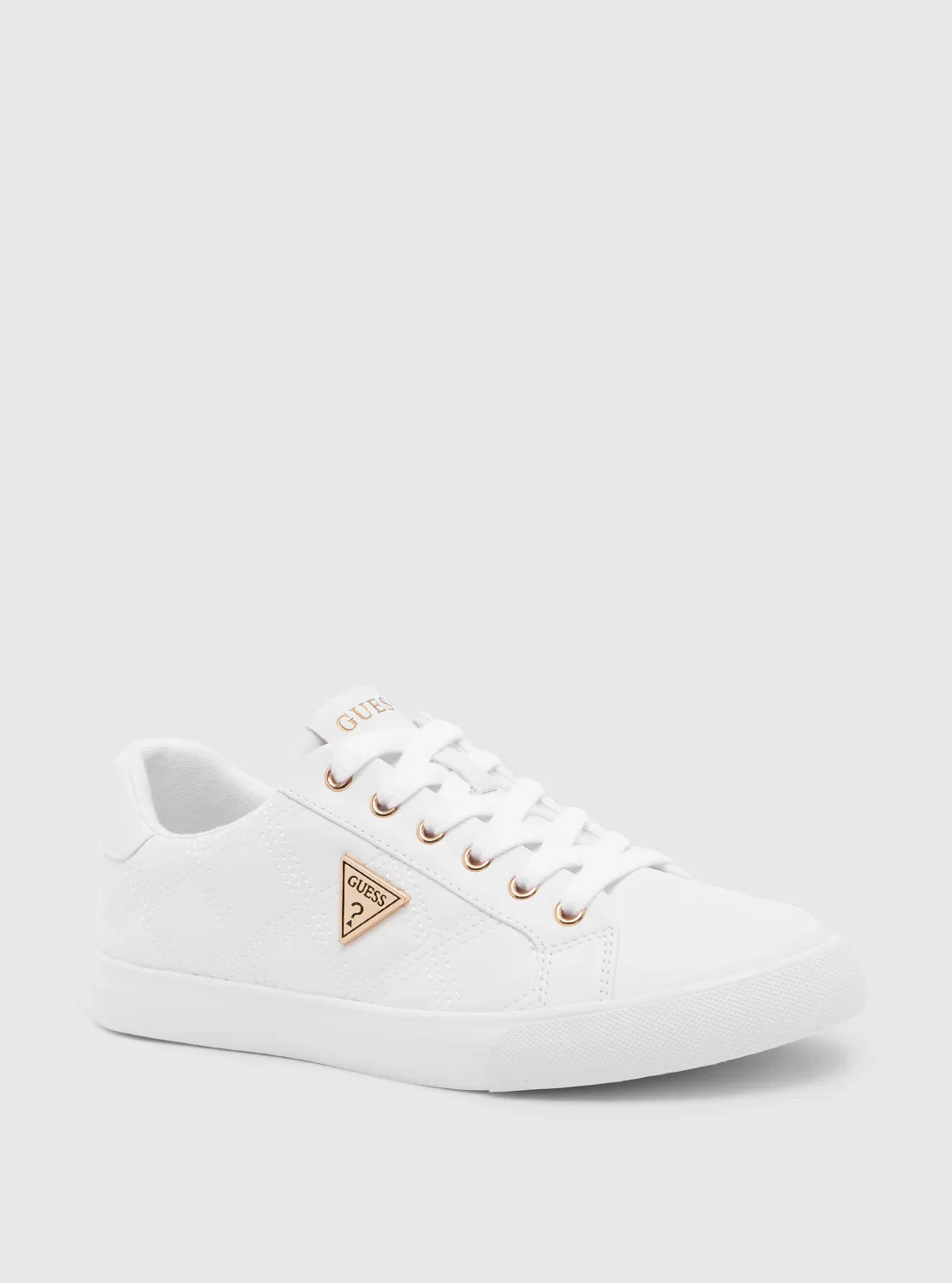 Image of White Garda Low-Top Sneakers