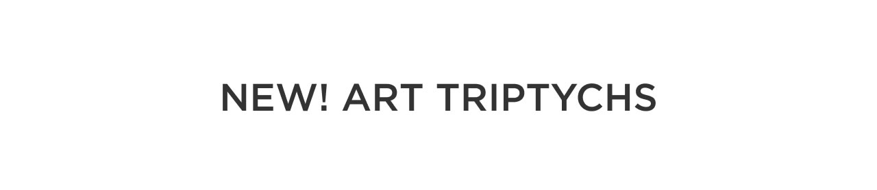 New! Art Triptychs