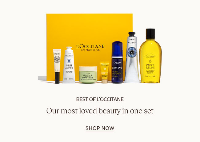 BEST OF L'OCCITANE | OUR MOST LOVED BEAUTY IN ONE SET | SHOP NOW