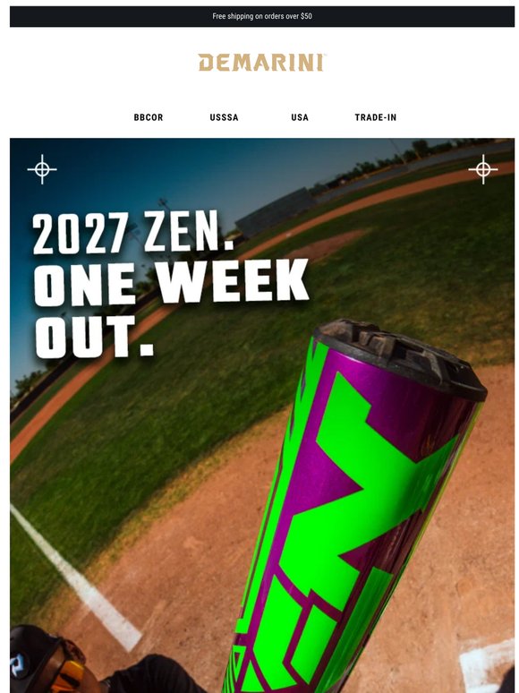 The 2027 USSSA Zen drops in one week. ⚡