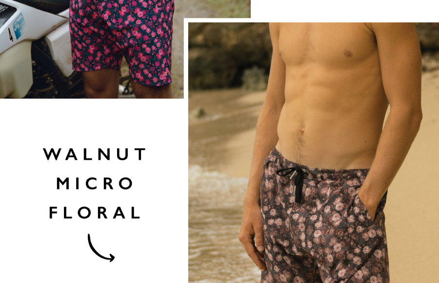in walnut micro floral