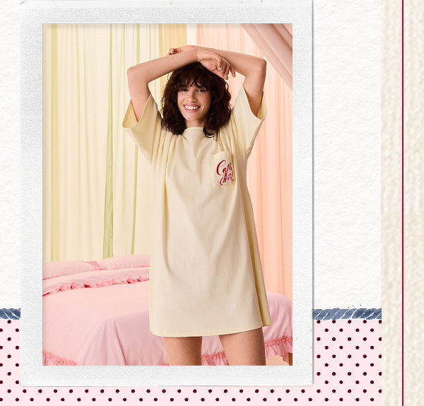 Cath Kidston Yellow Cotton Panda Print Nightie