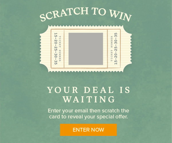 Scratch to win - enter your email to reveal your special offer