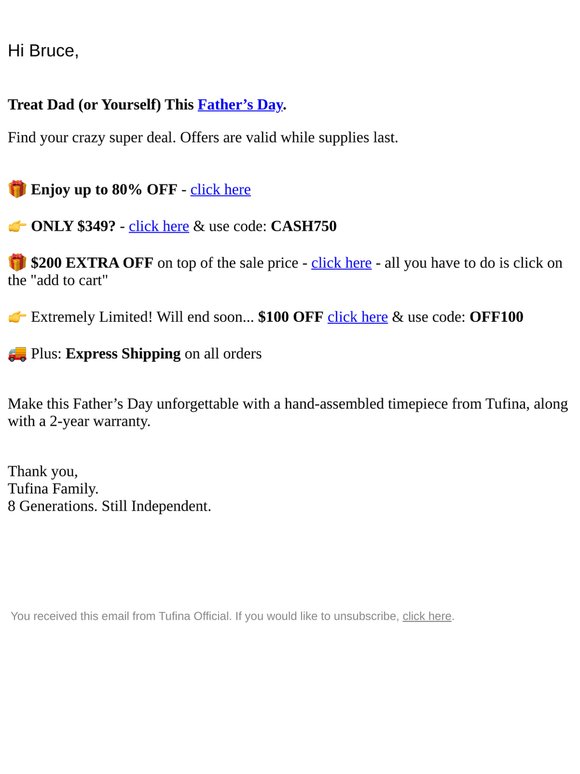 Up to 80% OFF + $200 OFF + Express FedEx Shipping!