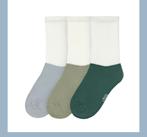 Lässig 3er-Pack Socken Little Gang natur/blau/grün