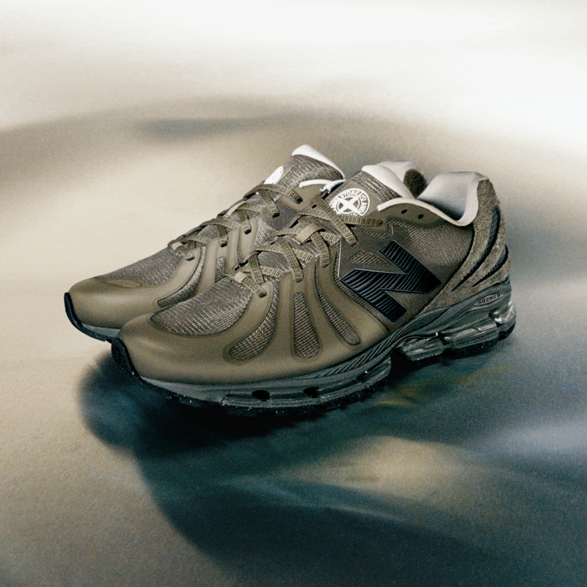 GIF creative of Stone Island x New Balance 1890 and Tekela Elite