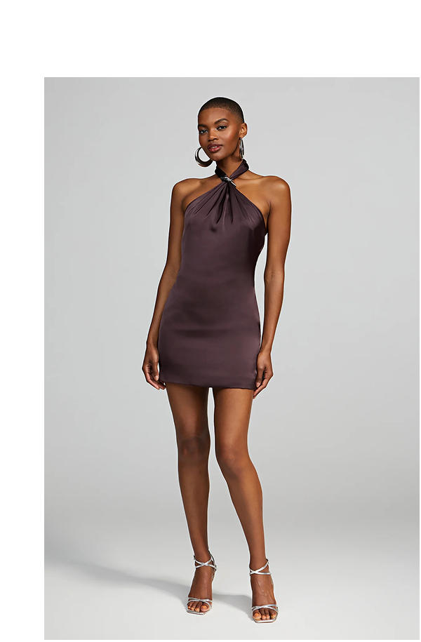 Layla Dress In Charmeuse 