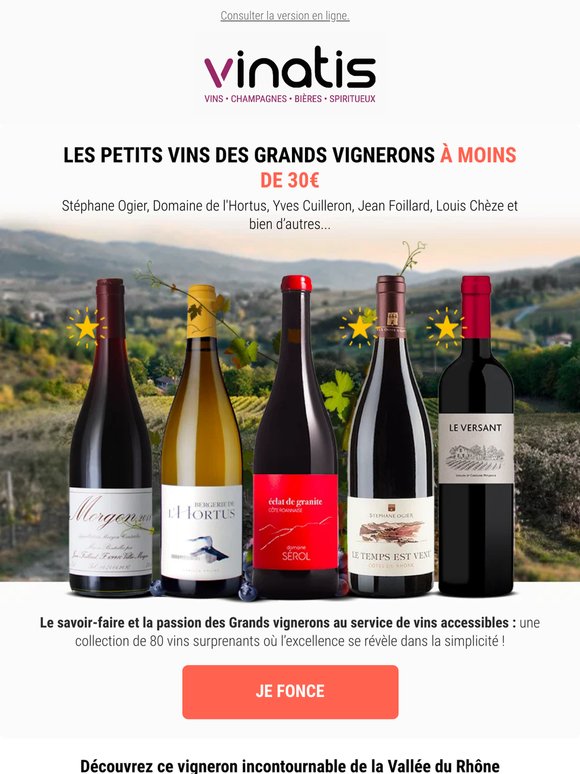 💎 80 vins de grands vignerons à moins de 30€