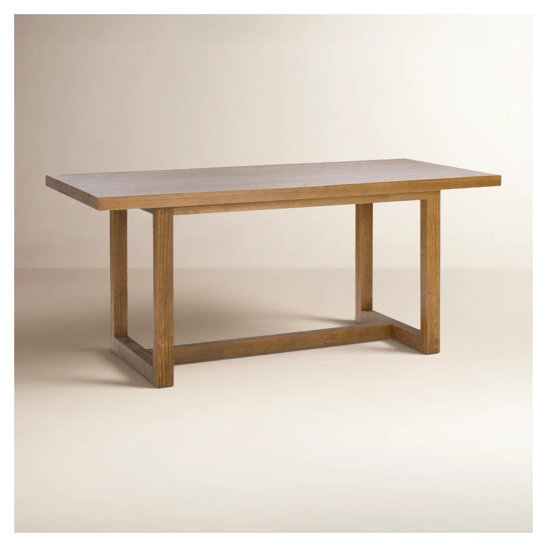 Modica 70'' Pine Solid Wood Sled Dining Table