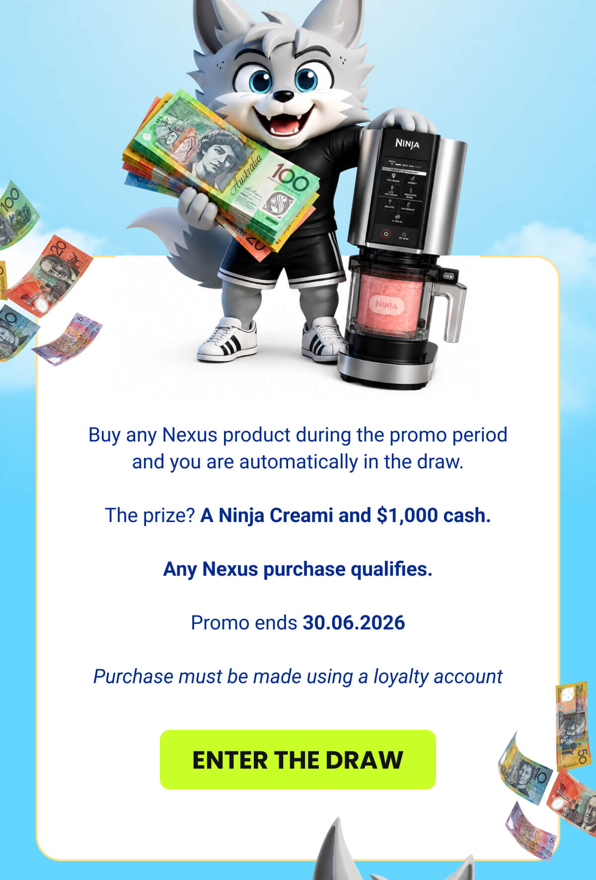 ENTER THE DRAW