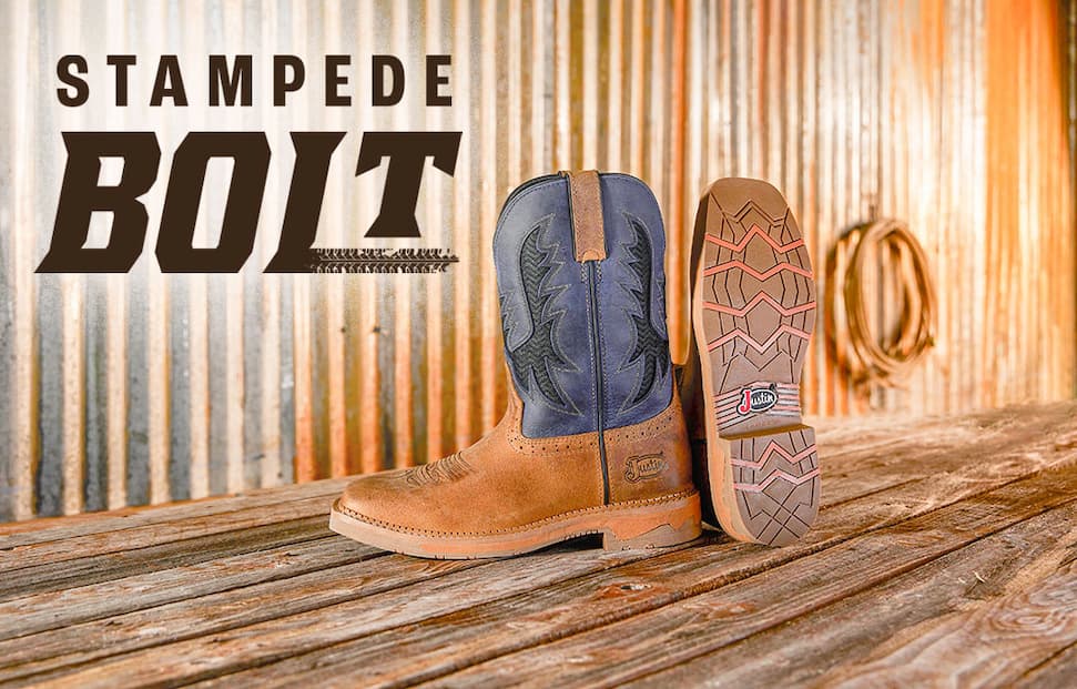 Stampede Bolt. Bolt 11" Comp Toe in Peanut Tan.