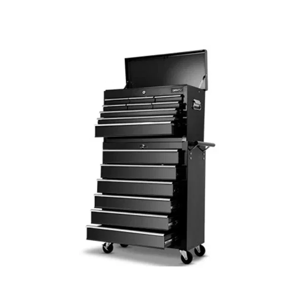 15 Drawers Tool Box Chest Trolley Cabinet Garage Storage Organizer