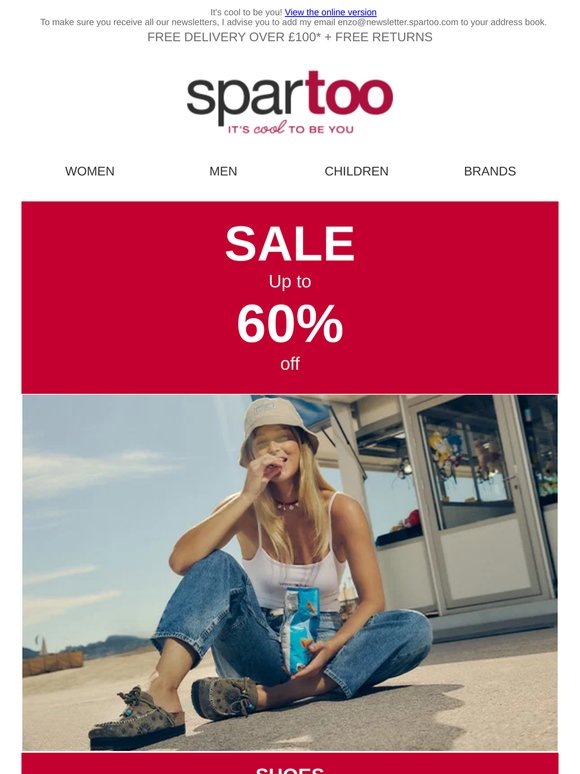🔔 The sales are here: up to -60% on 30,000 items with free delivery!