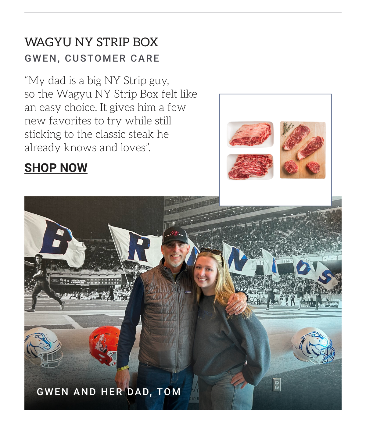 Wagyu NY Strip Box Gwen pick