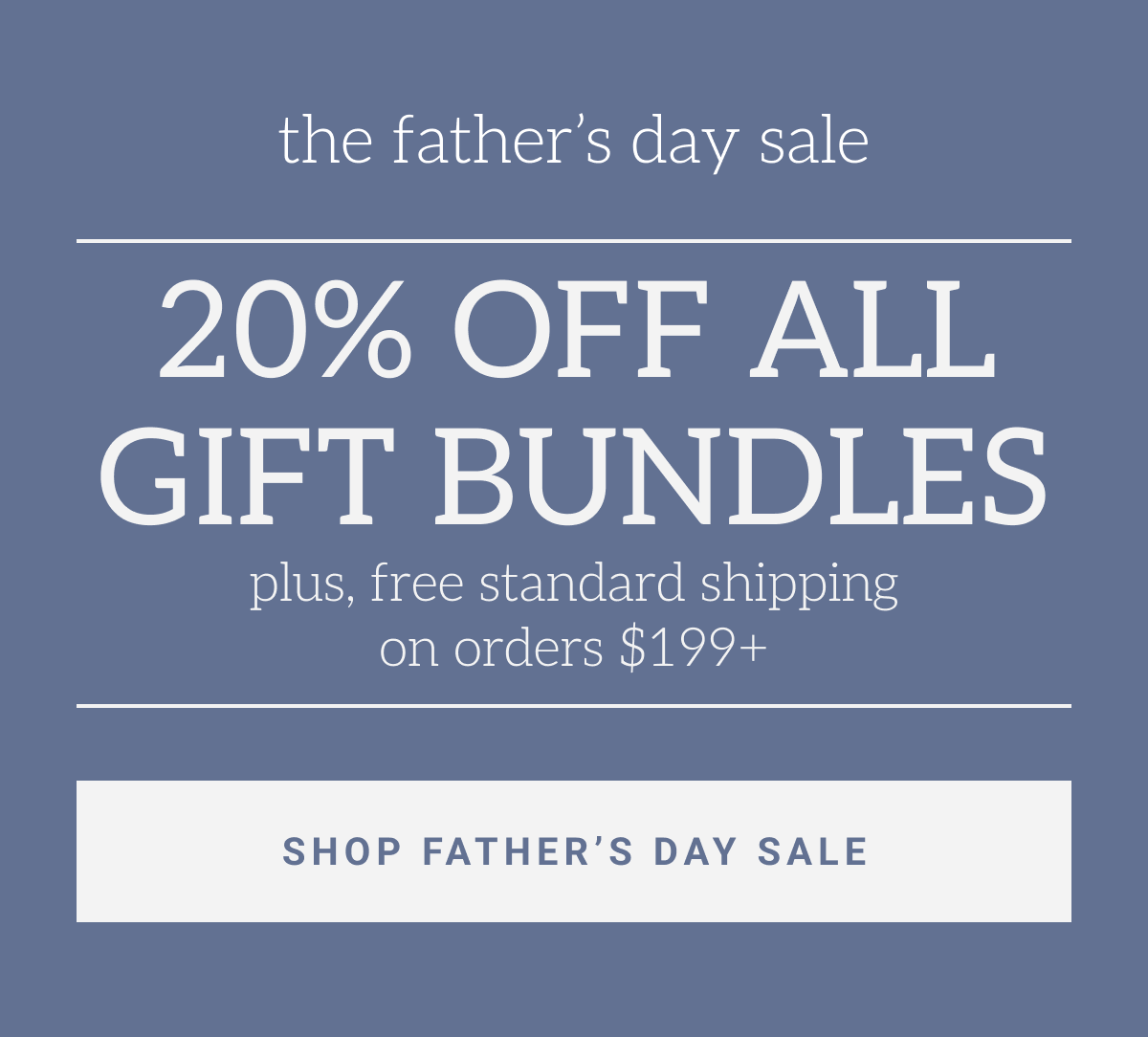 Father's Day sale 20% off