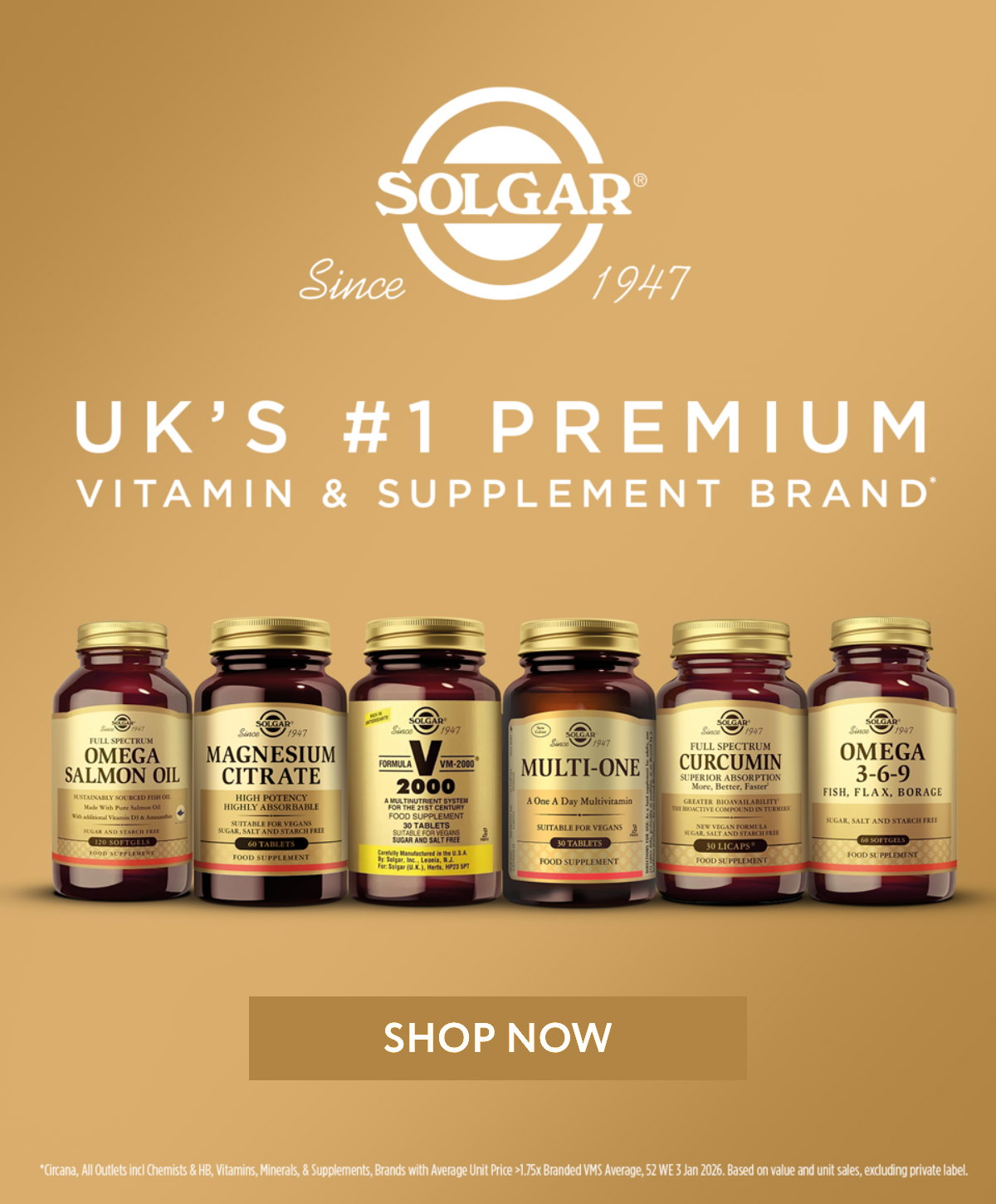 Solgar - Our Brand of the Month - Shop Now