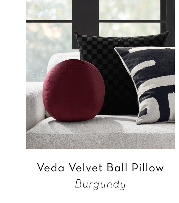 Veda Velvet Ball Pillow