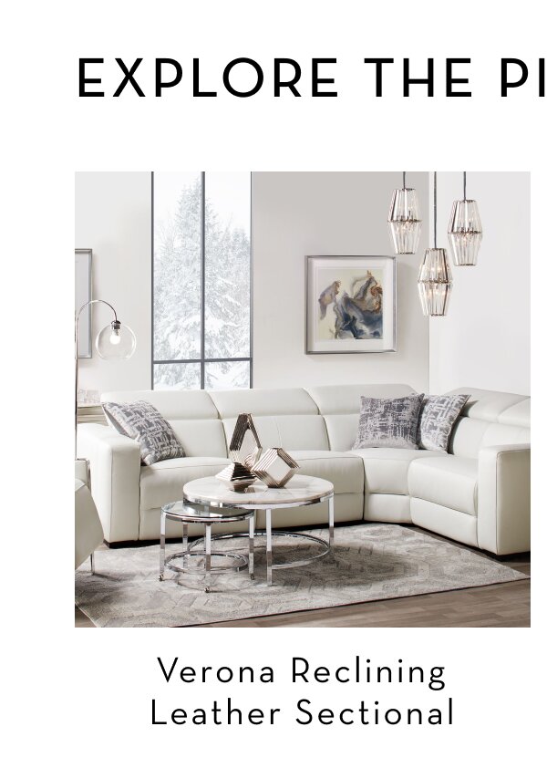 Verona Reclining Leather Sectional