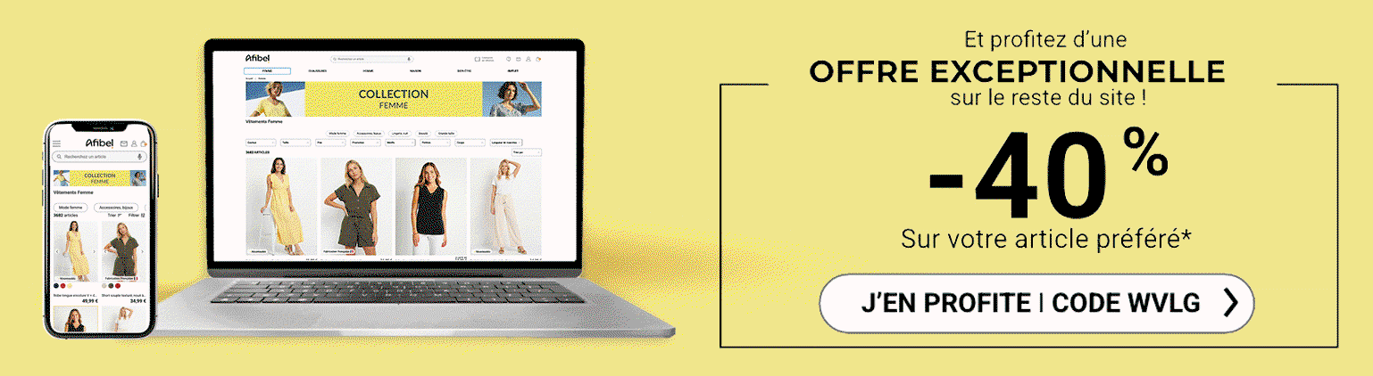 -40% sur votre article préféré