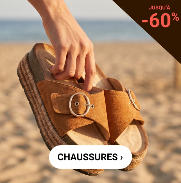 CHAUSSURES JUSQU'À -60%