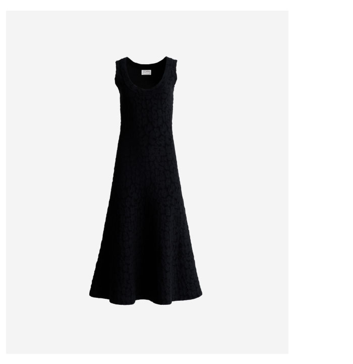 Belinda Dress In Velvet Leopard Jacquard