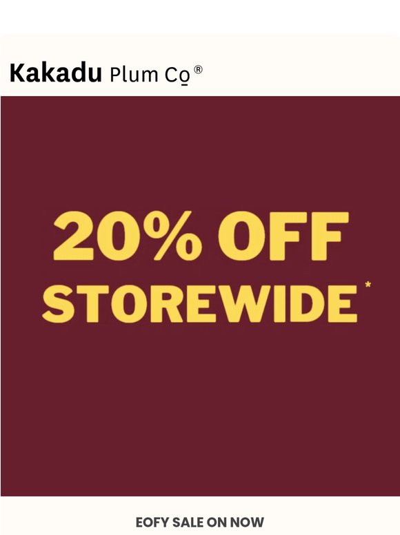 Shop 20% Off Storewide 🌟